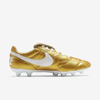 Nike Premier II FG - Fodboldstøvler - Metal Guld/Metal Guld/Hvide | DK-46696